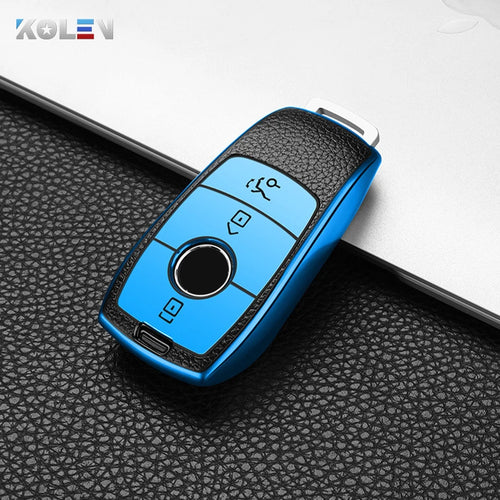 PU+TPU Car Remote Key Cover Case Shell For Mercedes Benz A C E S G GLS