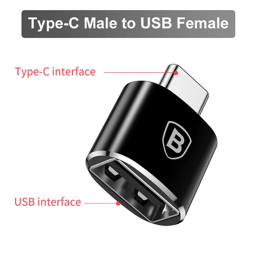 Baseus USB Type C OTG Adapter USB C Male To Micro USB Female Cable