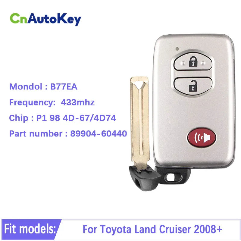 CN007172 B77EA Smart Car Key For Toyota Land Cruiser 2008+  with P1 98