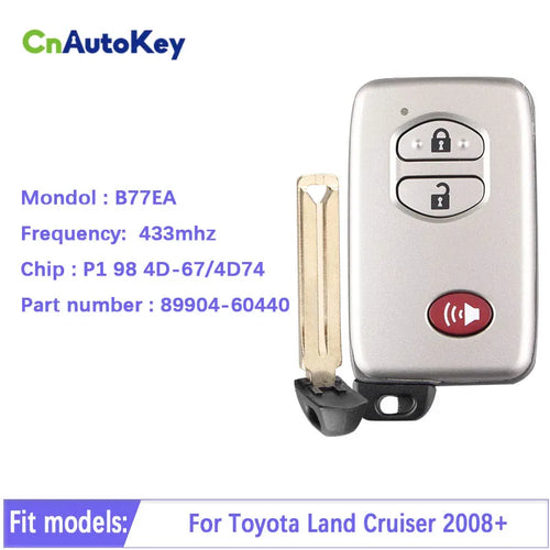 CN007172 B77EA Smart Car Key For Toyota Land Cruiser 2008+  with P1 98