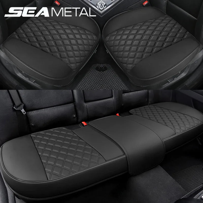 SEAMETAL Car Seat Cover PU Leather Auto Car Chair Covers Automobiles