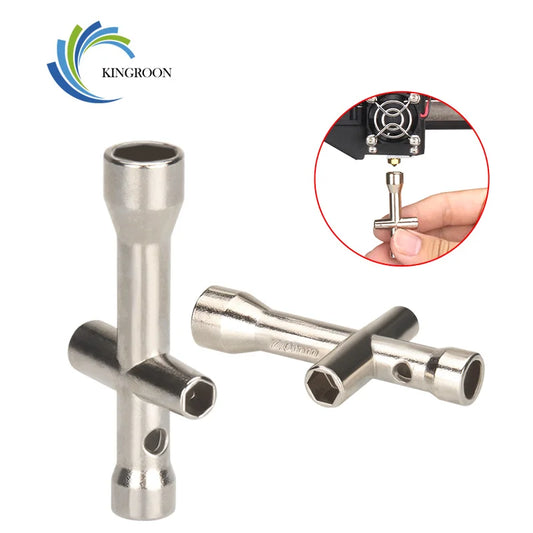 KINGROON 3D Printer Nozzle Tool 4in1 M2 M2.5 M3 M4 Screw Nut Hexagonal