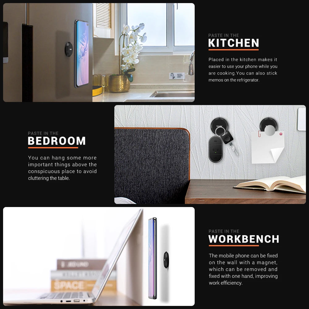 TOPK Magnetic Car Phone Holder Dashboard Cell Phone Stand Steering