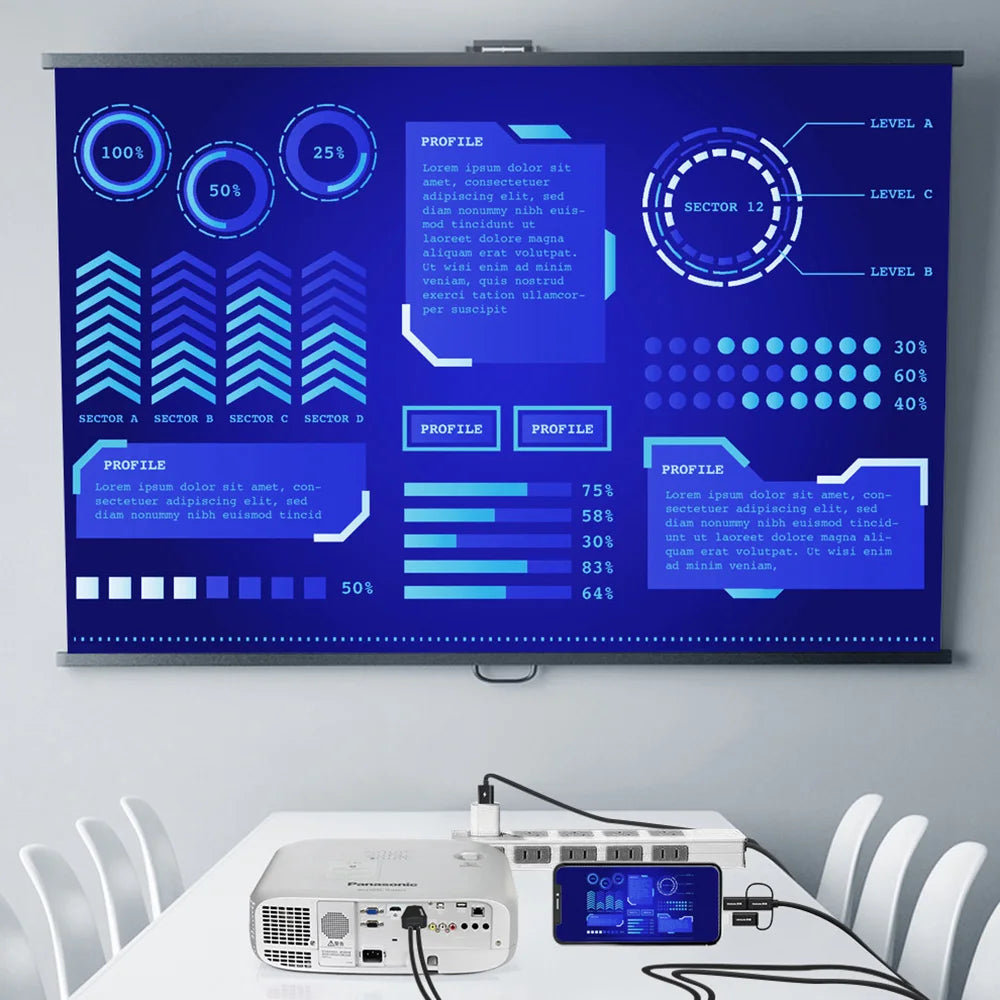 Unnlink Phone to TV Converter Cable Mirror Cast HDMI Cable Lightning