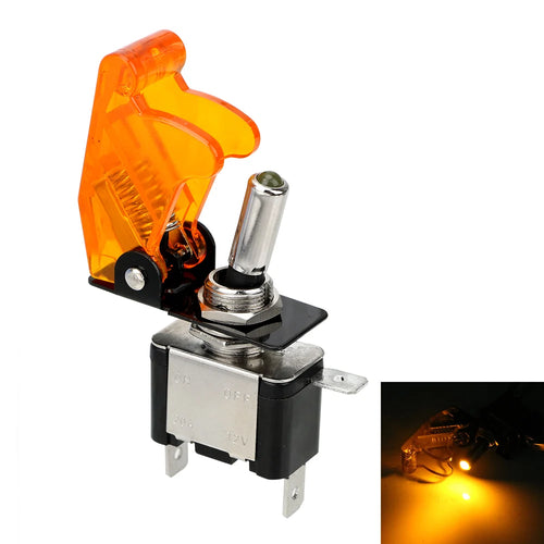 12V SPST Toggle Rocker Switch LED Light for Ignitions Boost Marine