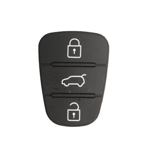 jingyuqin New Replacement Rubber Pad 3 Buttons Flip Car Remote Key