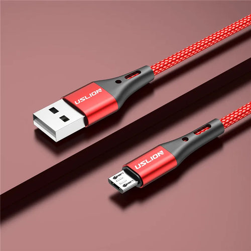 USLION 3A Micro USB Cable Fast Charging for Samsung Xiaomi Huawei