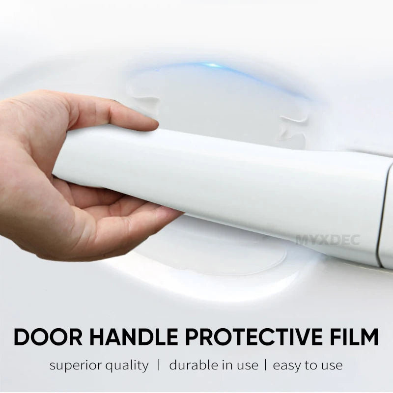 4pcs Universal Invisible Car Door Handle Scratches Automobile Shakes