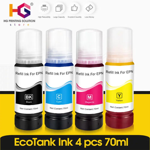 104 522 Refill Dye Ink For Epson EcoTank ET-2710 ET-2711 ET-2712