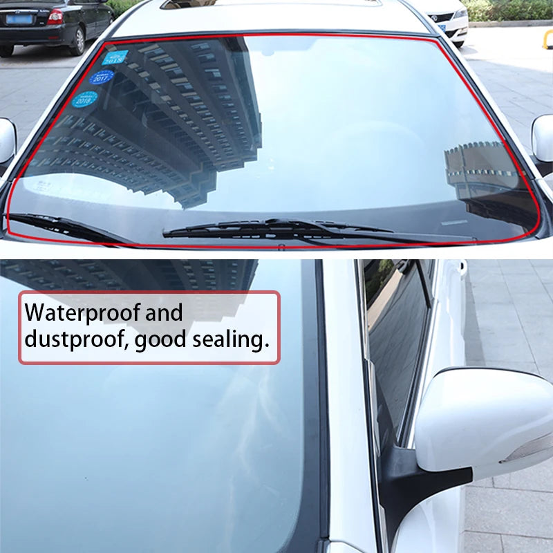 Car Rubber Seal Strips Auto Seal Protector Sticker Window Edge