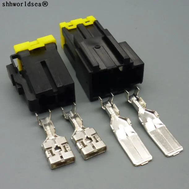 shhworldsea 2 Pin 9.5mm  High Current Connector Male and Female