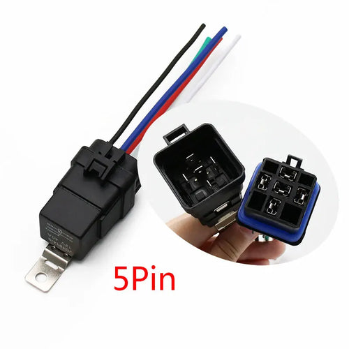 Car Auto Automobile Relay Sealed Waterproof Integrated Wired  DC12V