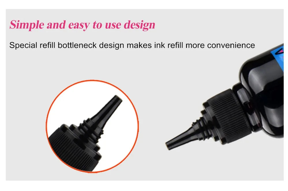 5x100ml Universal Dye Ink Refill for HP Canon Epson Brother Dell