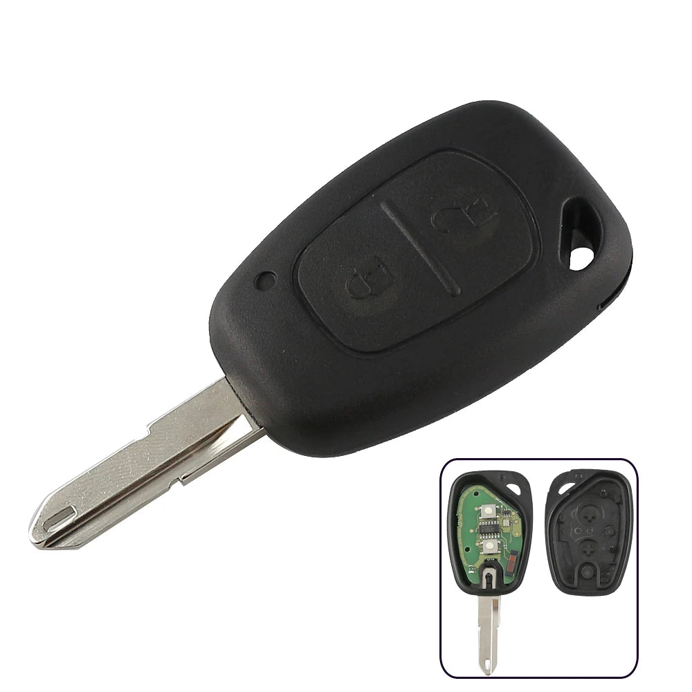 YIQIXIN 2 Button Remote Key For Renault Master Traffic Kangoo Nissan