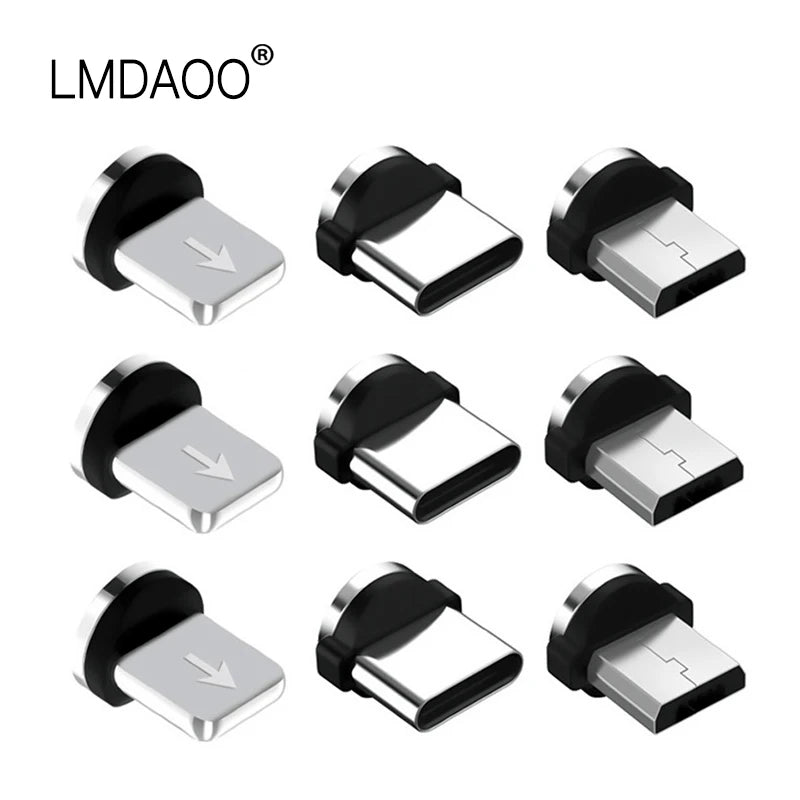 Magnetic Cable Micro USB Type C Fast Charging Cable For iPhone Xiaomi