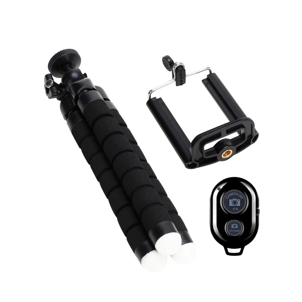Tripods Tripod For Phone Mobile Camera Holder Clip Smartphone Monopod