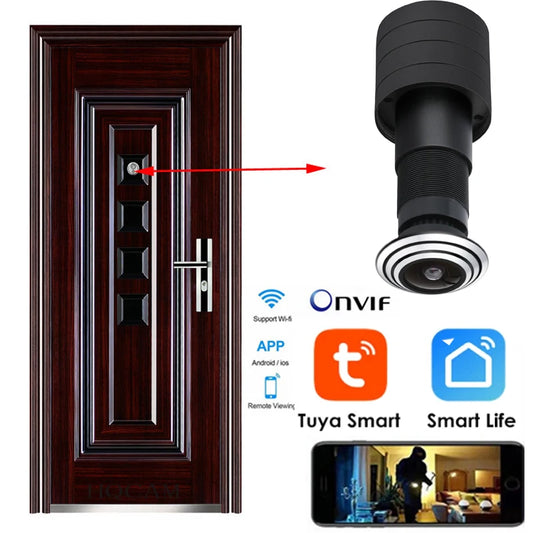 1080P Mini Wifi Door Eye Camera Hole Wide Angle FishEye Lens 1.66mm