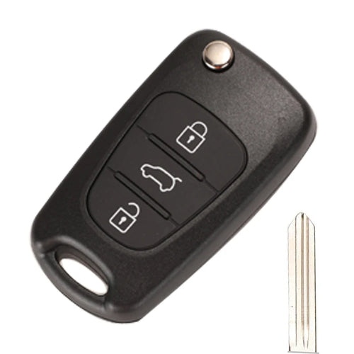 jingyuqin 3 Buttons Flip Remote Key Shell For HYUNDAI I30 IX35 For Kia