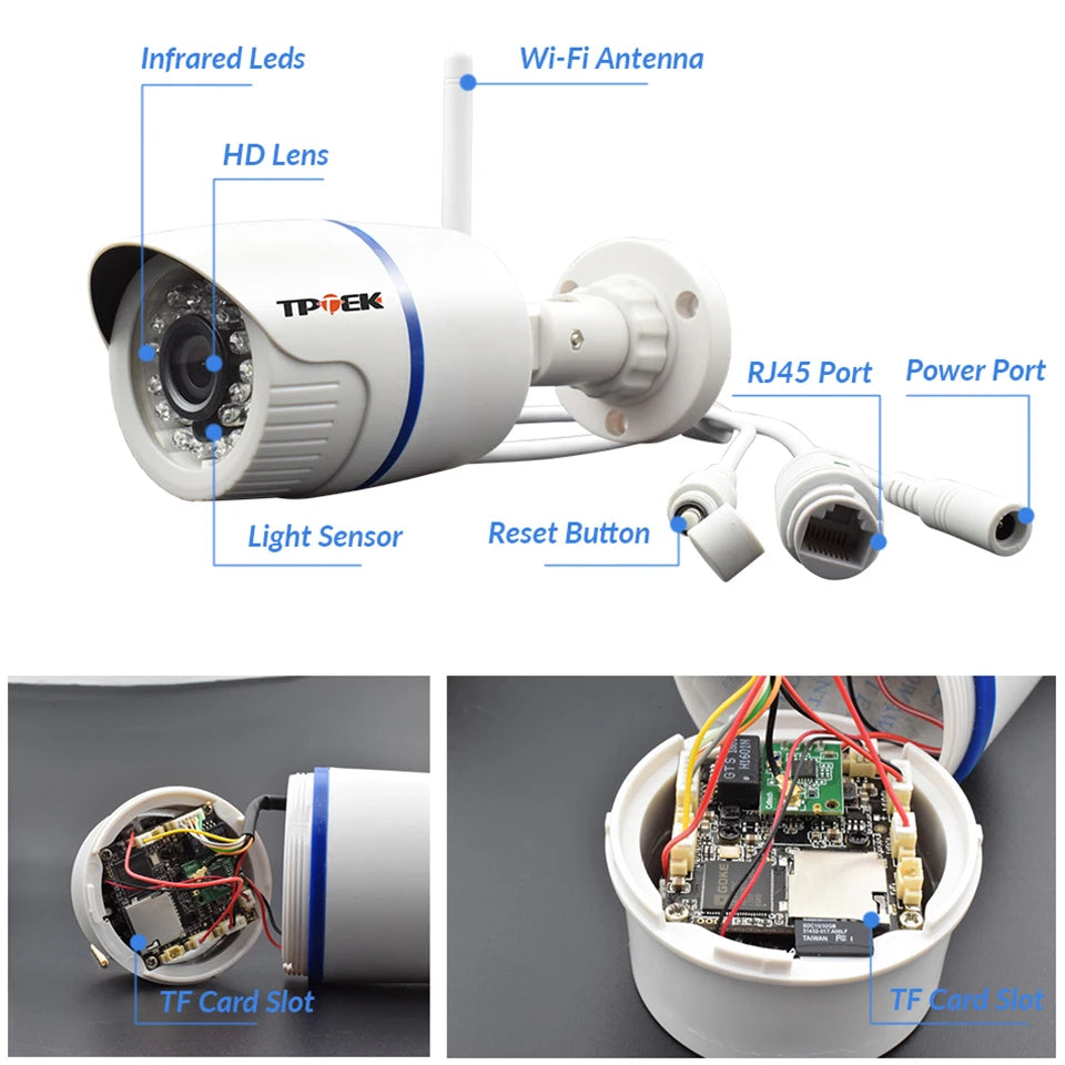 4MP 1080P IP Camera Outdoor WiFi Home Security Camera Wireless