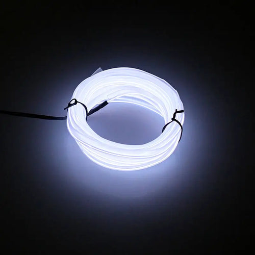 5m Car Interior Accessories Atmosphere Lamp EL Cold Light Line With
