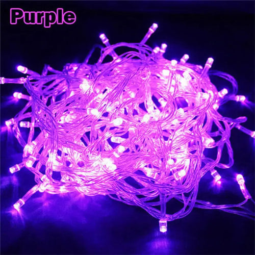 10M 100LEDs LED String Light AC220V AC110V 9 Colors Festoon Lamps