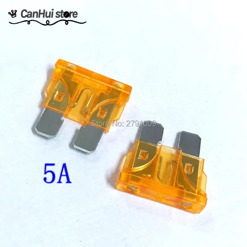 20pcs Automobile Safety Pipe Xenon Lamp Fuse Safety Pipe 1A 5A 7.5A