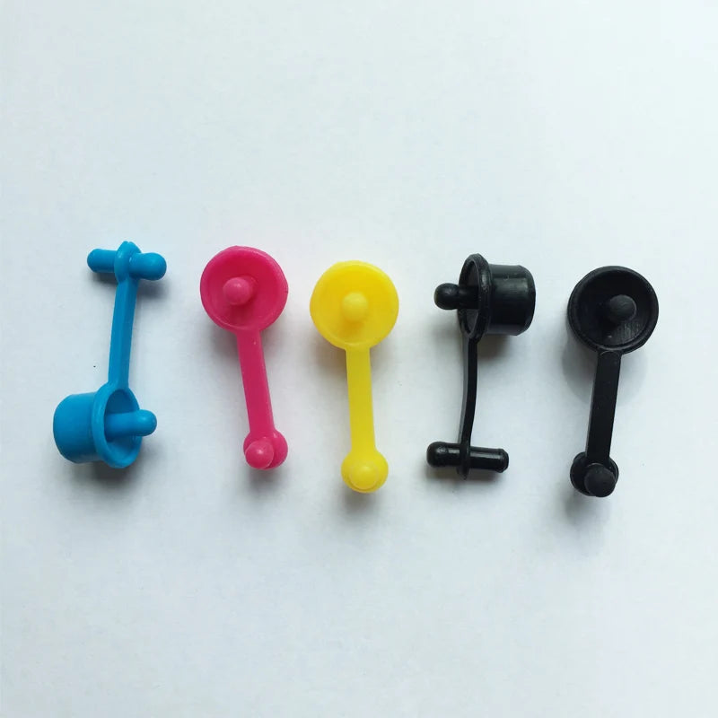 5 Pcs Sealed Color Plug CISS Ink Tank Bottle Cover Refill Kit Tool For