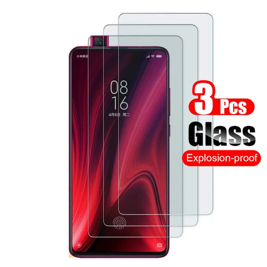 3Pcs Tempered Glass For Xiaomi Mi 9T Pro Screen Protector For Xiaomi