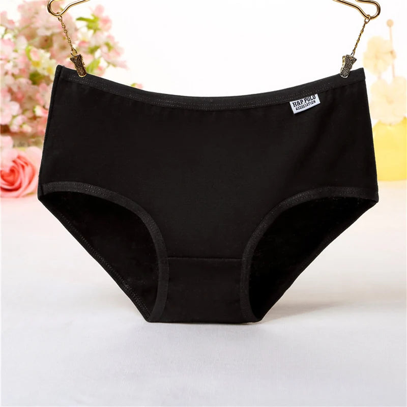 7Pcs/Lot Plus Size Underwear Women's Panties Cotton Girl Brief Sexy