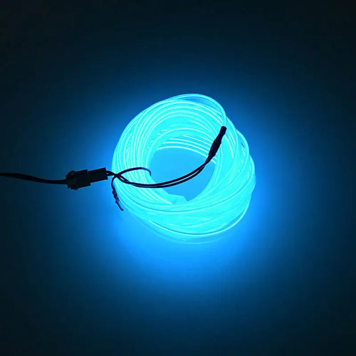 5m Car Interior Accessories Atmosphere Lamp EL Cold Light Line With