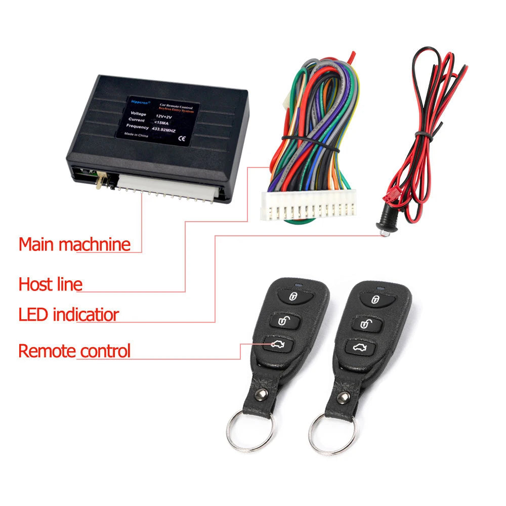 Universal Car Alarm Systems Auto Remote Central Kit Door Lock Keyless