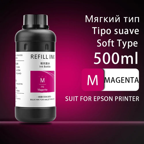 500ML LED UV Ink For Epson L800 L805 L1800 R290 R330 1390 1400 1410