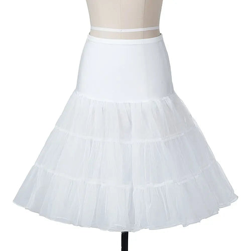 New Short Petticoat Vintage 3 Layer Puffy Organza Petticoat Retro