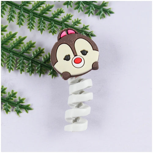 Cartoon Cable Protector For iPhones Android Type-c Winder USB Charging