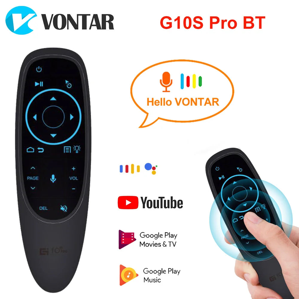 VONTAR G10 G10S Pro Voice Remote Control 2.4G Wireless Air Mouse
