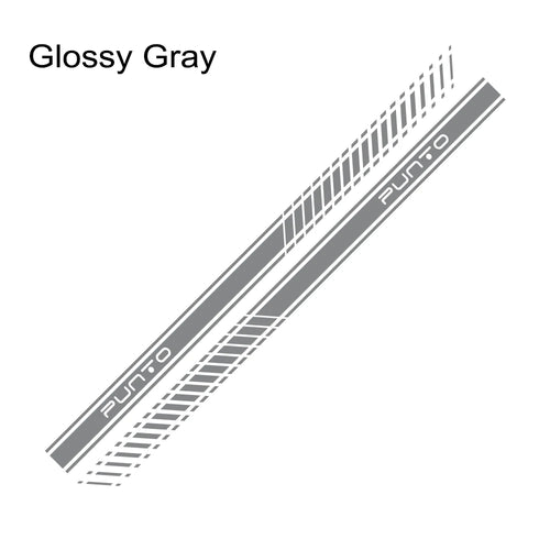 2pcs Car Long Side Stripes Stickers DIY Auto Vinyl Film Decals For