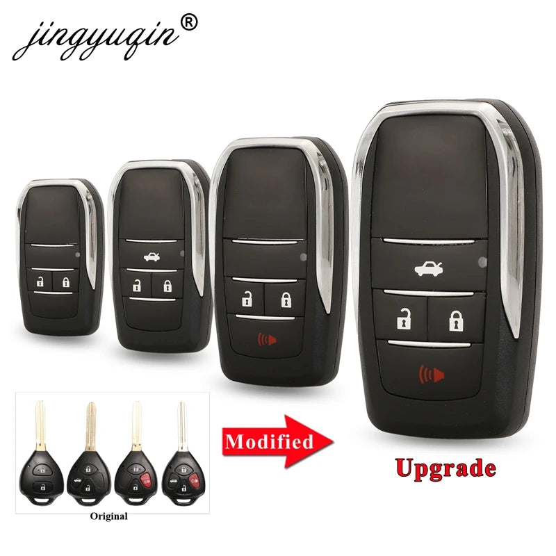 jingyuqin Upgrade 2/3/4 Button Flip Key Case For Toyota Reiz Camry