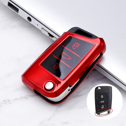 Car Key Case Car Key Full Cover Protection Shell  Bag for VW