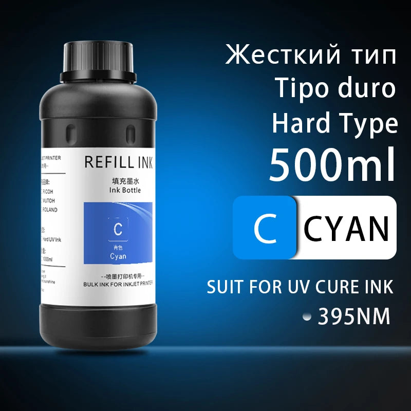 500ML LED UV Ink For Epson L800 L805 L1800 R290 R330 1390 1400 1410