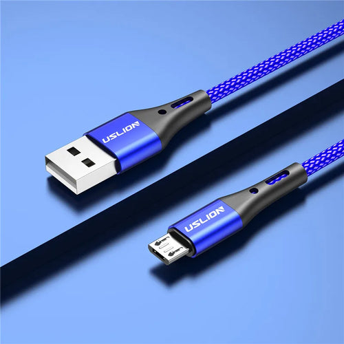 USLION 3A Micro USB Cable Fast Charging for Samsung Xiaomi Huawei