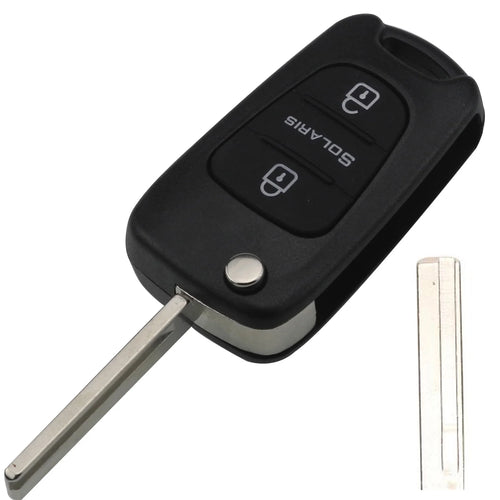 jingyuqin 3 Buttons Flip Remote Key Shell For HYUNDAI I30 IX35 For Kia