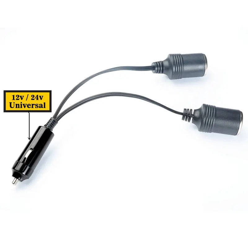 Universal Dual Port Car Cigarette Lighter Splitter Female Socket Plug