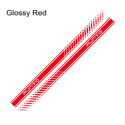 2pcs Car Long Side Stripes Stickers DIY Auto Vinyl Film Decals For