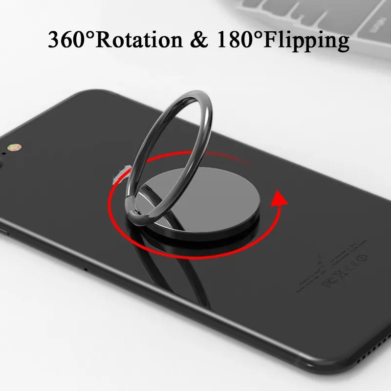 Luxury metal Mobile Phone Socket Holder Universal 360 Degree Rotation