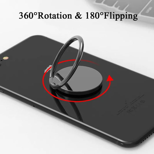 Luxury metal Mobile Phone Socket Holder Universal 360 Degree Rotation