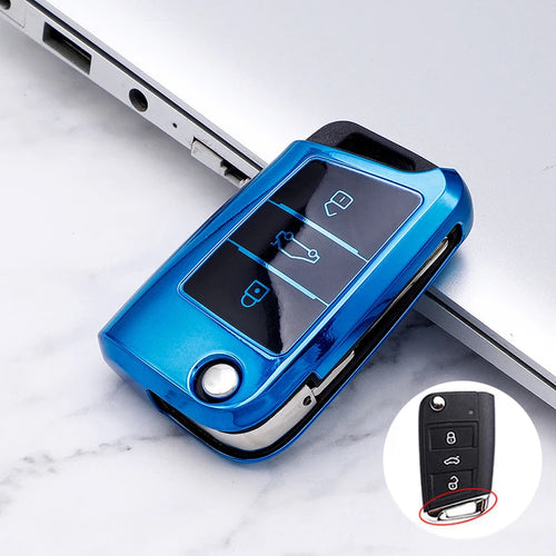 Car Key Case Car Key Full Cover Protection Shell  Bag for VW