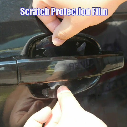 4pcs Universal Invisible Car Door Handle Scratches Automobile Shakes