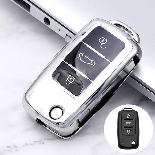 Car Key Case Car Key Full Cover Protection Shell  Bag for VW