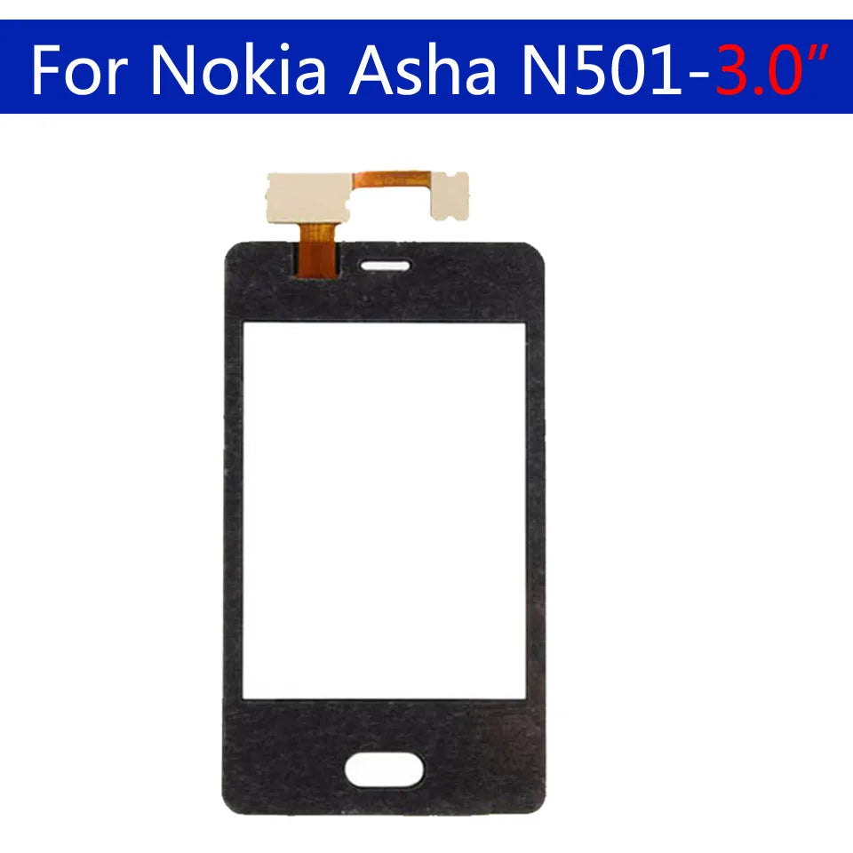 Black Touch Screen For Nokia Asha N501 501  Digitizer Panel Sensor