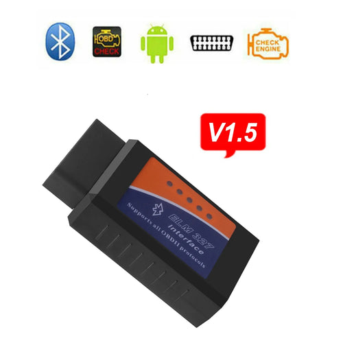 Elm327 Obd2 Scanner Elm 327 V1.5/V2.1 Bluetooth Code Reader Auto